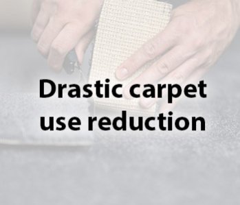 Drastic carpet use reduction